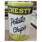 Vintage Chesty Potato Chip Tin