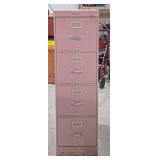 Shaw-Walker 4 Drawer Metal Filing Cabinet