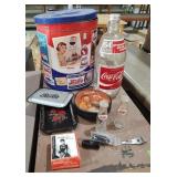Pepsi Tin and Misc Coke/Pepsi Items