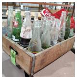 Vintage Soda Crate and Bottles