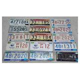 (15) Various 1990s License Plates
