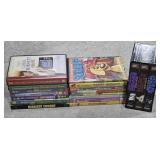 Various DVDs & Star Wars VHS Tape Set