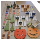Misc Wooden Decor (Holiday/Garden Theme) & More
