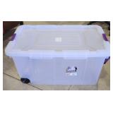 Sterilite Clear View 160 Qt Rolling Storage Tote