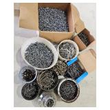 Various Nails/Screws with Rubbermaid Tote