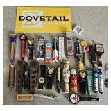 Dovetail Brewery Sign & Misc Beer/Bar Taps