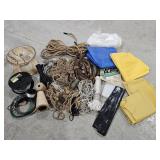 Misc Rope, Cables, Tarps, Drop Cloth & More