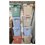 (8) Various Storage Totes