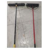 Pair of Push Brooms