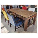 Wooden Table/Desk with 4 Chairs