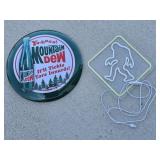 Mountain Dew Sign & Bigfoot Light Up Sign