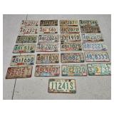 (25) Misc 1970s License Plates