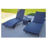 Vinyl Patio Chairs & Table