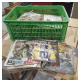 Crate of Vintage Magazines
