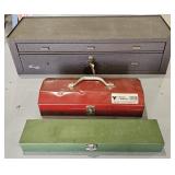 Kennedy Toolbox & 2 Utility/Tool Boxes