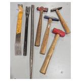 Sledgehammer, Peen Hammers, Pry Bars