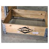 (4) Dana Wooden Boxes/Shipping Stabilizers