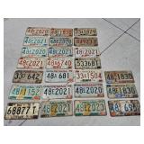 (24) Various 1970s License Plates