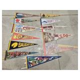 12 Vintage Travel Pennants