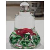 2015 Joe Rice Glass Bell Paperweight