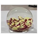 Glass Paperweight with Light Up Stand