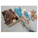 Vintage Marx Jay West, Janice West and Accessories