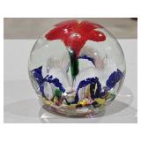 Glass Paperweight WM M