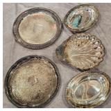 WM Rogers & Sheffield Silver Platters/Bowls
