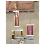 4 Vintage Golf Trophies