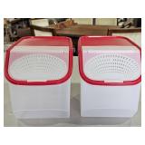 (2) Tupperware Onion/Garlic/Potatoe Keepers