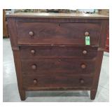 Vintage Wooden 4 Drawer Dresser