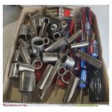Flat of Misc Socket Tools etc