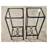 (2) Stands - Removable Glass
