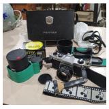 Vintage Asahi Pentax K1000 Camera w/accessories