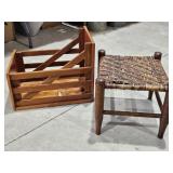 Foot Stool & Storage/Magazine Holder