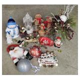 Snowman Cookie Jar & Other Misc Christmas Decor