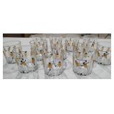 (12) Vintage Golf Whiskey Glasses