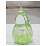 Joe St Clair Glass Pear Paperweight