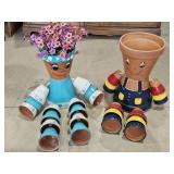 (2) Homemade Flower Pot Decor