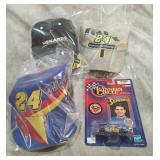 Various Nascar, Jeff Gordan Hats, etc