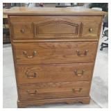 Oak 4 Drawer Dresser