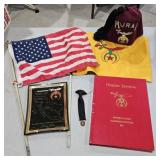 Murat Shrine Memorabilia & American Flag