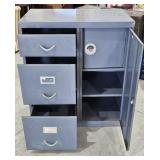 Metal Filing Cabinet with Safe