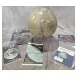 Vintage Moon Globe and Books