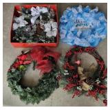 (4) Christmas Wreaths