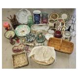 Longaberger Basket & Misc Home Decor