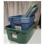 (4) Totes with Lids