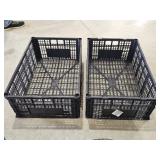 (2) Plastic Crates