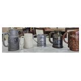 5 Misc Seagram's, White Horse & Other Cups/Steins