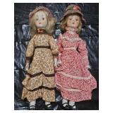 (2) Vintage Porcelain Dolls